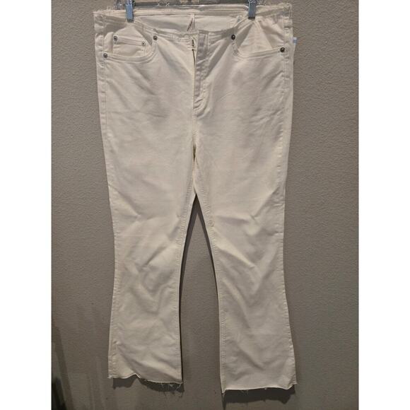 Rag & Bone Kinsley Women's Flare Jeans White Size 33 Summer - Picture 1 of 10